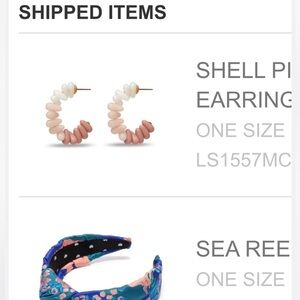 Lele Sadoughi Pink and Cream Beaded Earrings